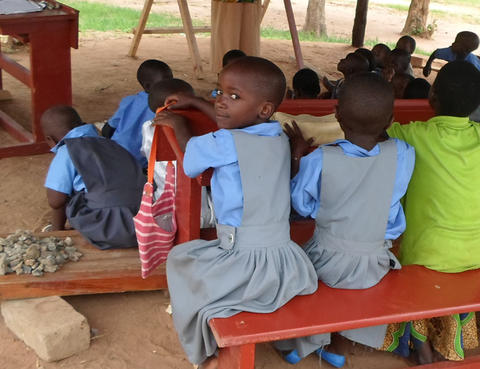 Children at St. Mary Primary School in Mzuzu, Malawi
