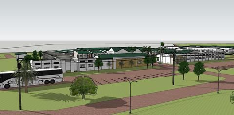 A look at the Choma secondary school complex in a 3-D model