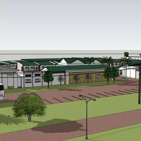 A look at the Choma secondary school complex in a 3-D model